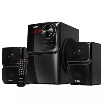 Акустика 2.1 SVEN MS-305, 40 Вт, USB, SD, Bluetooth, черный