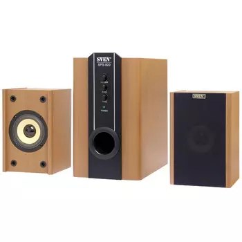 Акустика 2.1 SVEN SPS-820, 38 Вт, коричневый (SV-0130820WD)