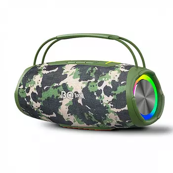 Акустика BQ PBS4002, 35 Вт, FM, AUX, USB, microSD, Bluetooth, подсветка, хаки