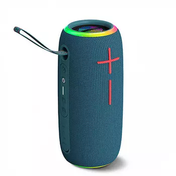 Акустика BQ PBS4004, 20 Вт, FM, AUX, USB, microSD, Bluetooth, подсветка, синий