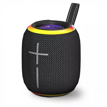 Акустика BQ PBS4005, 10 Вт, FM, AUX, USB, microSD, Bluetooth, подсветка, черный