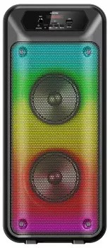Портативная акустика 2.0 Digma D-MC1705, 100 Вт, FM, AUX, USB, microSD, Bluetooth, подсветка, черный (D-MC1705)