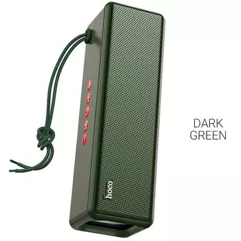 Портативная акустика 2.0 Hoco HC3 Bounce, 10 Вт, FM, AUX, USB, microSD, Bluetooth, темно-зеленый