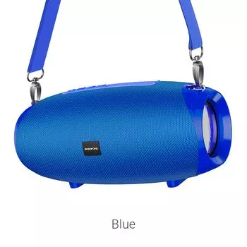 Портативная акустика Borofone BR12 Amplio, 10 Вт, FM, AUX, USB, microSD, Bluetooth, синий