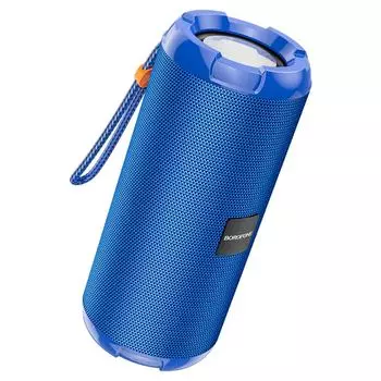 Портативная акустика Borofone BR15 Smart, 10 Вт, FM, AUX, USB, microSD, Bluetooth, синий (931474749888)