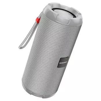 Портативная акустика Borofone BR15 Smart, 10 Вт, FM, AUX, USB, microSD, Bluetooth, серый
