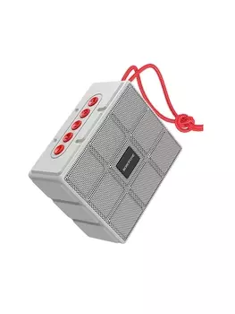 Портативная акустика Borofone BR16 Gage, 5 Вт, FM, AUX, USB, microSD, Bluetooth, серый (134231)