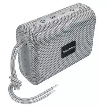 Портативная акустика Borofone BR18 Encourage, 5 Вт, FM, USB, microSD, Bluetooth, серый