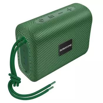 Портативная акустика Borofone BR18 Encourage, 5 Вт, FM, USB, microSD, Bluetooth, темно-зеленый