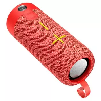 Портативная акустика Borofone BR19 Euphony, 10 Вт, FM, AUX, USB, microSD, Bluetooth, красный (6974443381986)