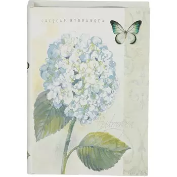 Шкатулка Glasar в виде книги голубой цветок 21,5х7х30 см