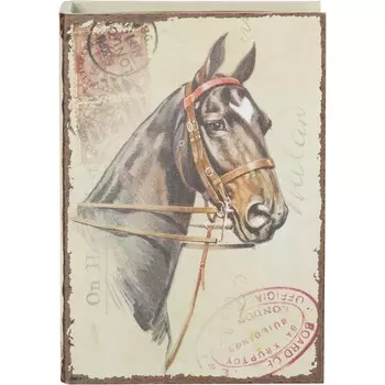 Шкатулка Glasar в виде книги с лошадью 21,2х7,2х30,2 см