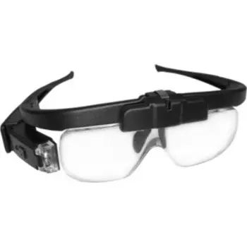 Лупа Kromatech налобная 1,5/2/2,5/3,5/4/4,5x, аккумуляторная, с подсветкой (2 LED) 11642DC