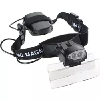 Лупа Kromatech налобная 6x, с подсветкой (2 LED) MG9892C