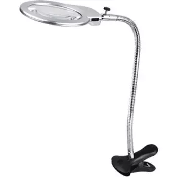 Лупа Kromatech настольная 2/5x, 130 мм, с прищепкой и подсветкой (2 LED) MG15122-1C