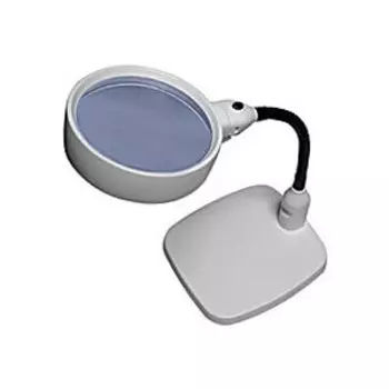 Лупа Kromatech настольная 8x, 138 мм, на гибком штативе с подсветкой (6 LED) 7765