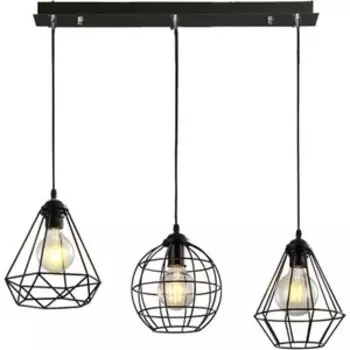 Люстра подвесная Imex MD.1716-3-P BK 3*60Вт E27