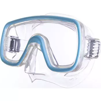 Маска для плавания Salvas Domino Md Mask, арт. CA140C1TQSTH, безопасн.стекло, Silflex, р. Medium, голуб