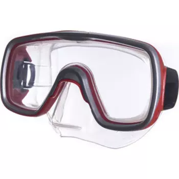 Маска для плавания Salvas Geo Jr Mask, арт. CA105S1RYSTH, безопасн.стекло, силикон, р. Junior, красный