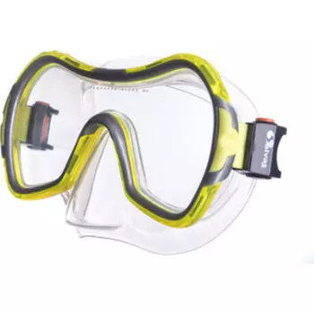 Маска для плавания Salvas Viva Sr Mask, арт. CA535S1GYSTH, закален.стекло, силикон, р. Senior, желтый