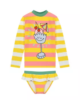 Купальник в полоску Stella McCartney