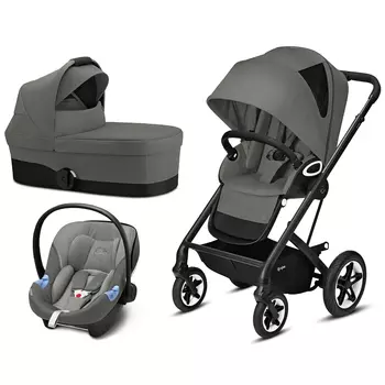 Коляска Talos S Lux BLK 3 в 1 Soho Grey CYBEX