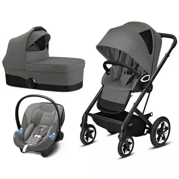 Коляска Talos S Lux BLK 3 в 1 Soho Grey CYBEX
