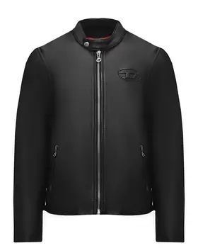 Кожаная куртка, черная Diesel
