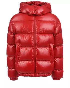 Красная куртка с логотипом на спинке Moncler детская
