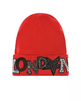 Красная шапка с патчами "London" Regina детская