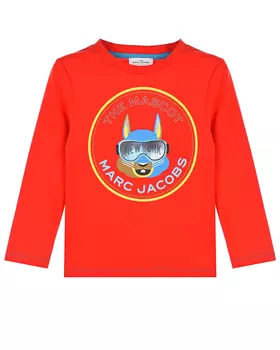 Красная толстовка с принтом на груди Marc Jacobs (The) детская
