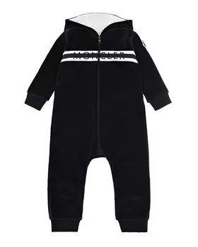 Комбинезон из велюра на молнии Moncler детский