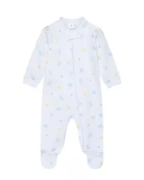 Комбинезон на молнии, принт месяц, облака и звезды Lyda Baby