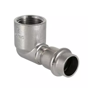 Угол Valtec (VTi.952.I.001804) 90° 18 мм х 1/2 ВР(г) нержавеющая сталь