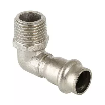 Угол Valtec (VTi.953.I.001805) 90° 18 мм х 3/4 НР(ш) нержавеющая сталь