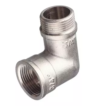 Угол Valtec 3/4 ВР(г) х 3/4 НР(ш) латунный (VTr.092.N.0005)