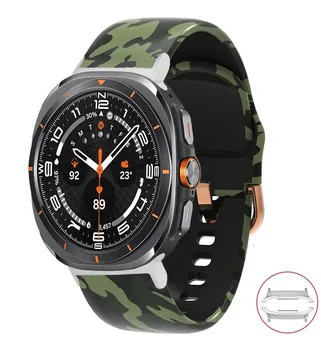 Печать ремешка для Samsung Galaxy Watch Ultrta 47 мм сменный силиконовый браслет SmartWatch Bracele correa galaxy watch ultra Galaxy Watch Ultra 47mm