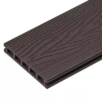Террасная доска ДПК Sequoia цвет коричневый 3000x146x24 мм двусторонняя вельвет/структура дерева 0.438 м