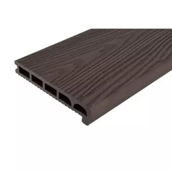Террасная доска ДПК T-Decks цвет Венге 2000x170x35 мм Вельвет 0.34 м