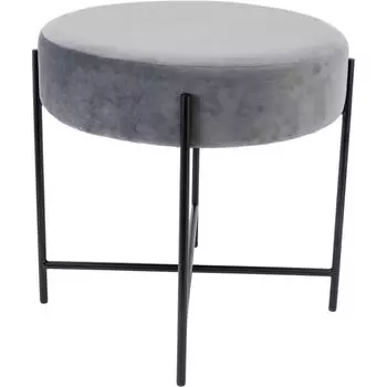 Табурет с мягкой обивкой Atmosphera Arty 47x45 см цвет серый