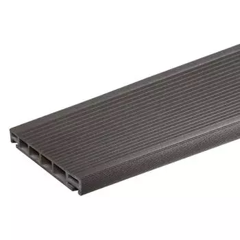 Террасная доска ДПК ITP цвет Венге 3000x162x26 мм вельвет 0.486 м