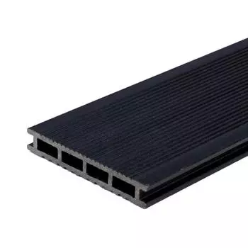 Террасная доска ДПК MultiDeck цвет черный 3000х140х22 мм 0.42 м²