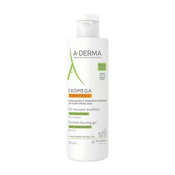 A-DERMA Смягчающий пенящийся гель для сухой кожи Exomega Control