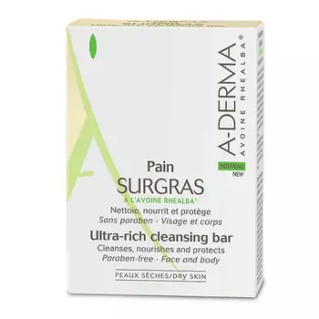 A-DERMA Ультраобогащенное косметическое мыло твердое