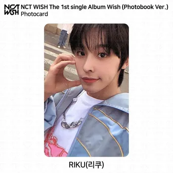 NCT WISH Первый сингл-альбом WISH Официальная фотокарточка Polaroid RIKU YUSHI KPOP