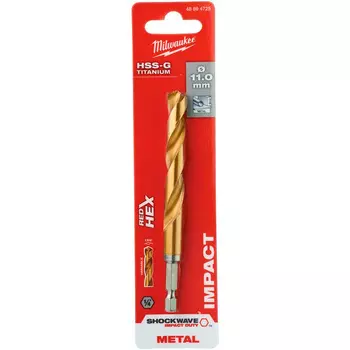 Сверло по металлу Milwaukee RedHEX HSS-G TiN 11x125мм (725)