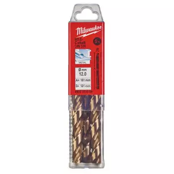 Сверло по металлу Milwaukee HSS-CO 12х151мм 5шт (358)