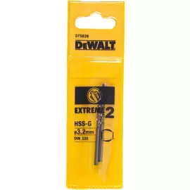 Сверло по металлу DeWalt DT5039 3.2х65мм 2шт