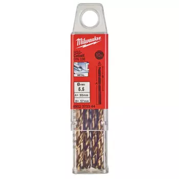 Сверло по металлу Milwaukee HSS-CO 5,5x93мм 10шт (344)