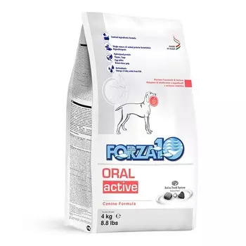 Forza10 Active Line для взрослых собак всех пород с проблемами ротовой полости и верхних дыхательных путей - 4 кг диетические супер премиум без курицы для взрослых с рыбой породы мелкого размера мешок Импортный корм 1 уп. х 1 шт. х 4 кг